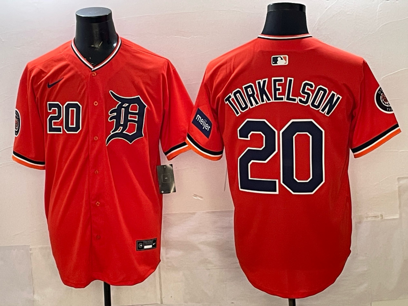 Men Detroit Tigers Torkelson orange Game Nike MLB Jersey 2026003->->MLB Jersey